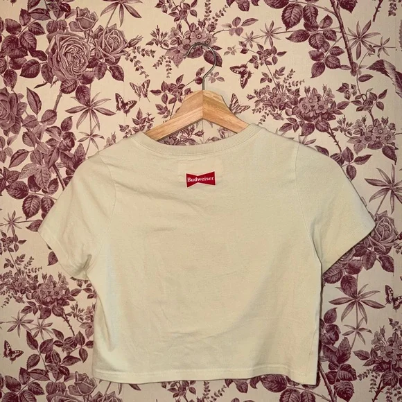 Budweiser Pacsun Cream Baby Tee with Rodeo Graphic - Picture 2 of 5